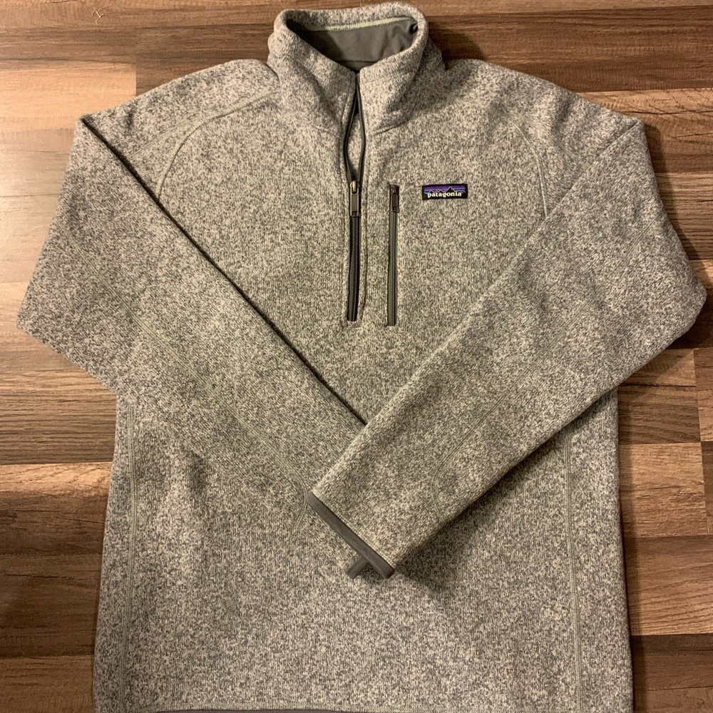 Patagonia Men’s Better Sweater, 1/4 Zip, Grey